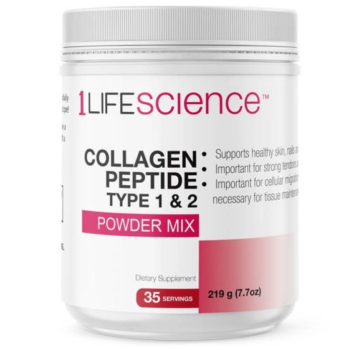 1Lifescience Collagen Peptides Powder Mix 12.35oz (Type 1 & 3)