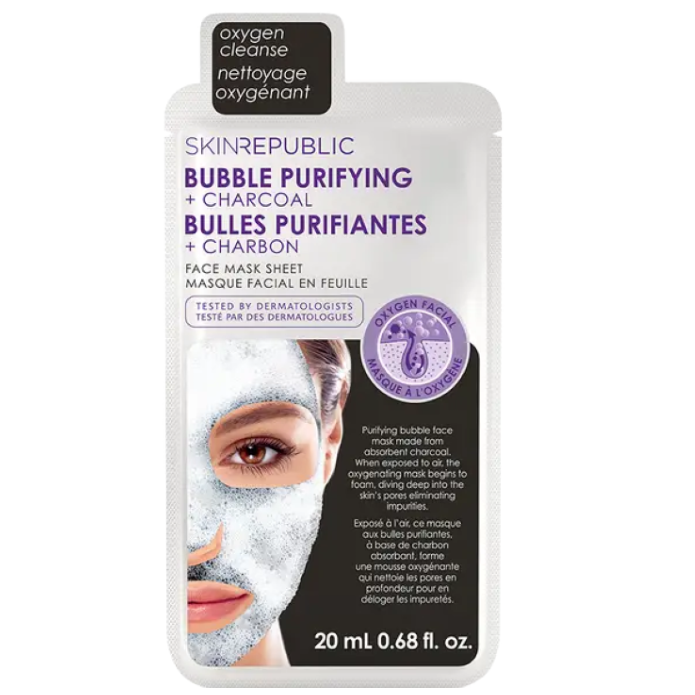 Skin Republic Bubble Purifying & Charcoal Face Mask 20ml (ACNE Treatment)