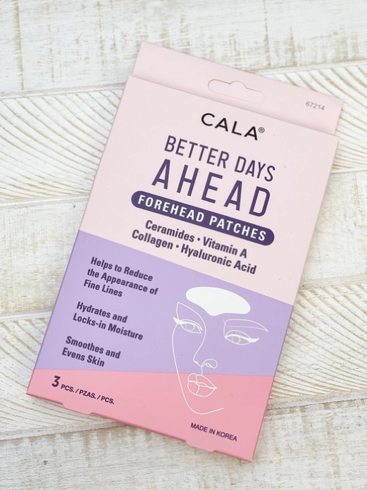 CALA Forehead Patches with Ceramides, Vitamin A, Collagen & Hyaluronic Acid 5-Patches (Hydration)