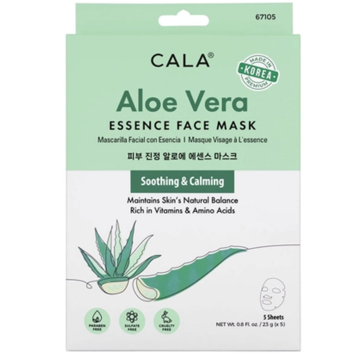 CALA Aloe Vera Essence Face Mask 6pcs (Soothing & Calming)
