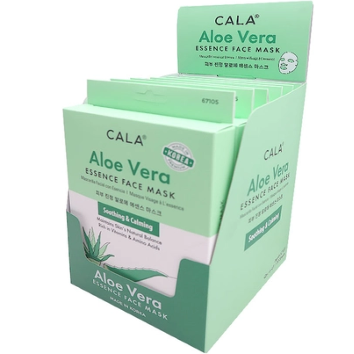 CALA Aloe Vera Essence Face Mask 6pcs (Soothing & Calming)