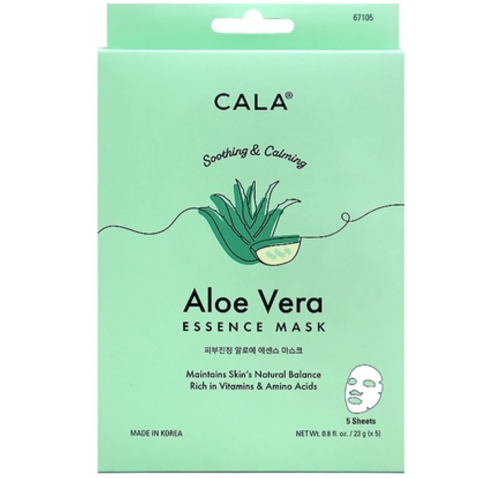 CALA Aloe Vera Essence Face Mask 6pcs (Soothing & Calming)