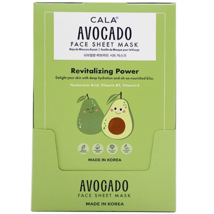 Cala Avocado 5-Sheet Face Mask 6pcs (Revitalizing Power)