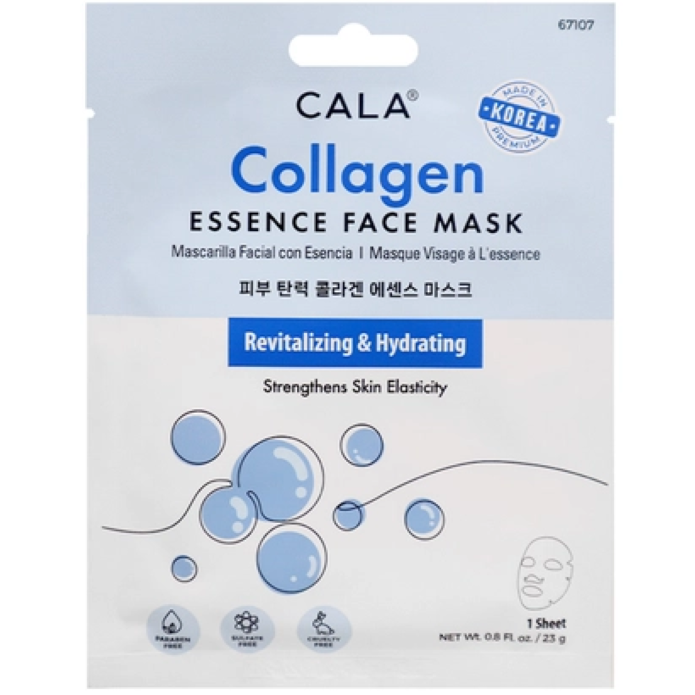 Cala Collagen Essence Facial Sheet Mask 6pcs  (Revitalizing & Hydrating)