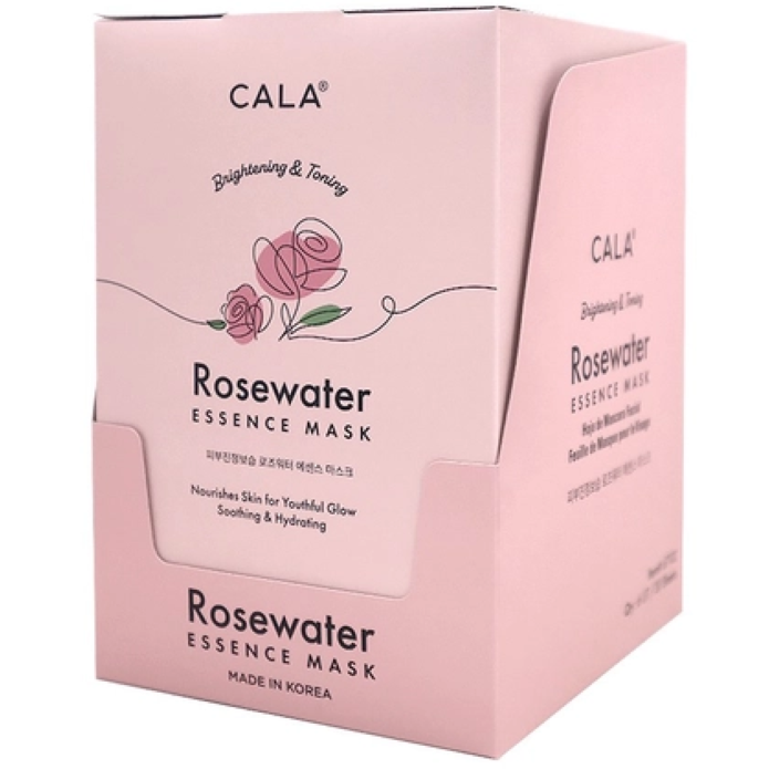 CALA Rosewater Essence Facial Sheet Mask 6-pcs (Soothing & Hydrating)