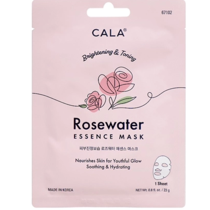CALA Rosewater Essence Facial Sheet Mask 6-pcs (Soothing & Hydrating)