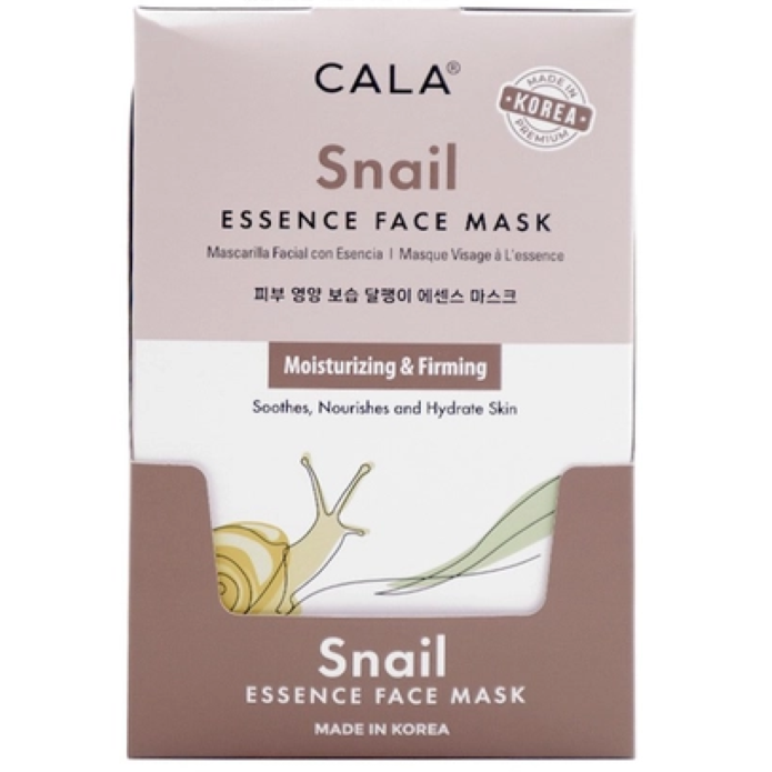Cala SNAIL Essence Facial Sheet Masks 6pcs (Moisturizing & Firming)