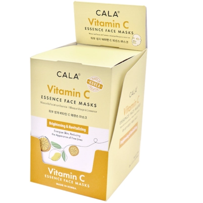 CALA Vitamin C Essence Facial Sheet Mask 6pcs (Brightening & Revitalizing)