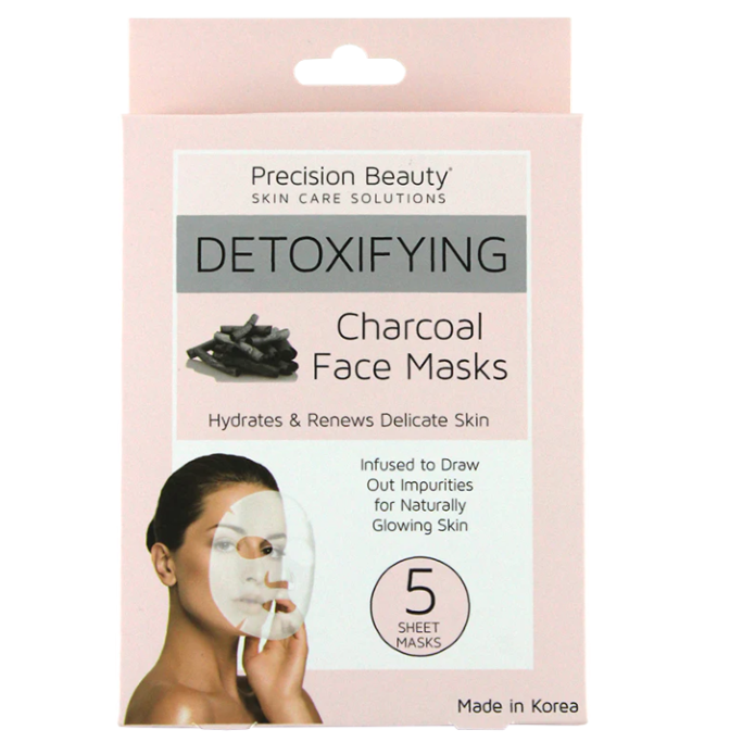 Precision Beauty Skincare Face Masks with CHARCOAL (Detoxifying)