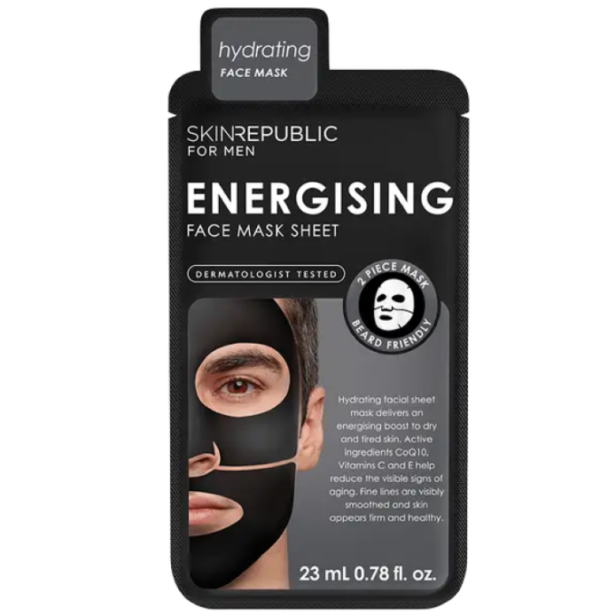 Skin Republic Energising Facial Towel Mask For Men 23ml (Energizing)