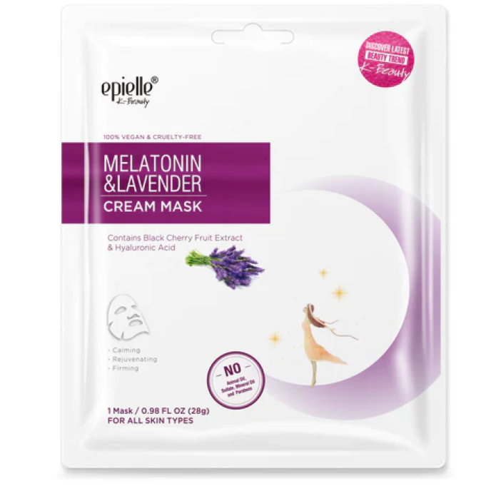 Melatonin and Lavender CREAM Face Mask Epielle 5PK
