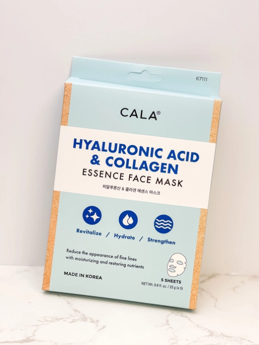 Cala Essence Face Mask with Hyaluronic Acid & Collagen 5-Sheets (Hydration)