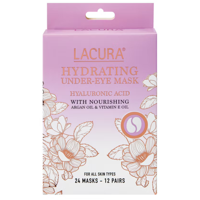 Lacura Under-Eye Mask with Hyaluronic Acid 12ct (Hydrating)
