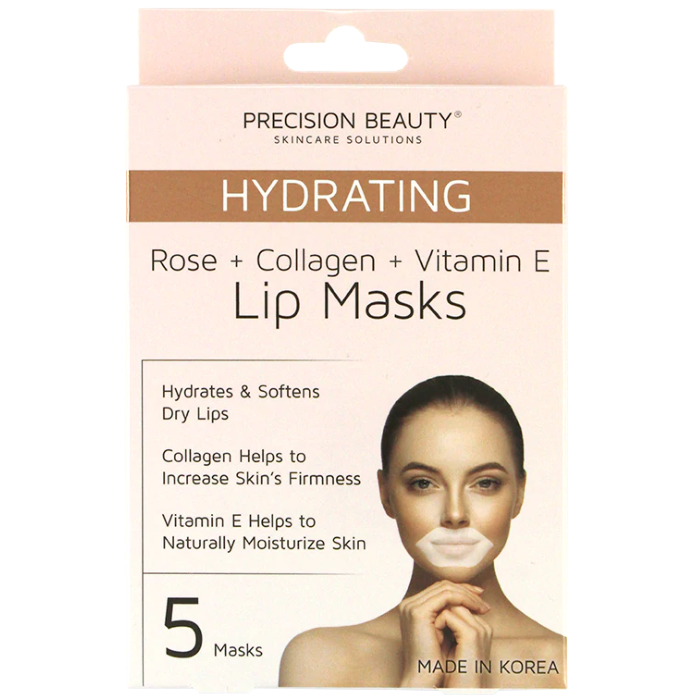 Korean LIP Mask with Collagen, Rose, and Vitamin E 5ct (Hydrating)