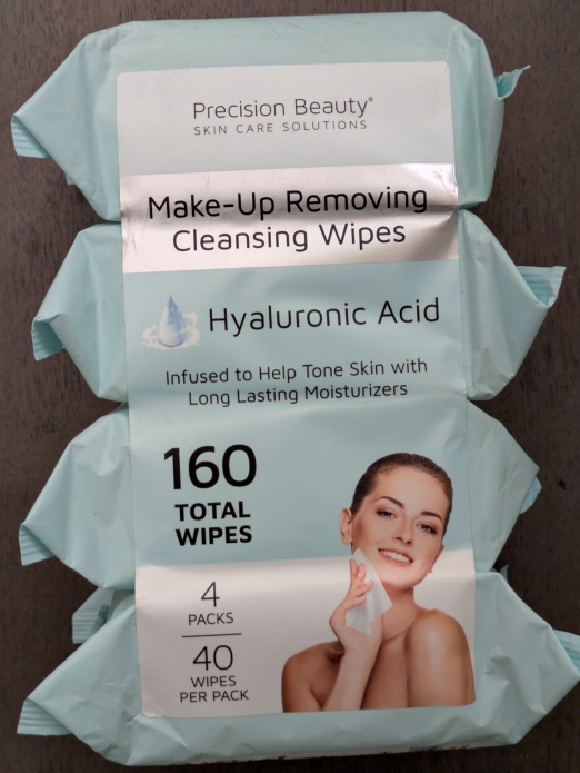 Precision Beauty HYALURONIC ACID Make-Up Removing Cleansing Wipes 2.6lbs (160ct)