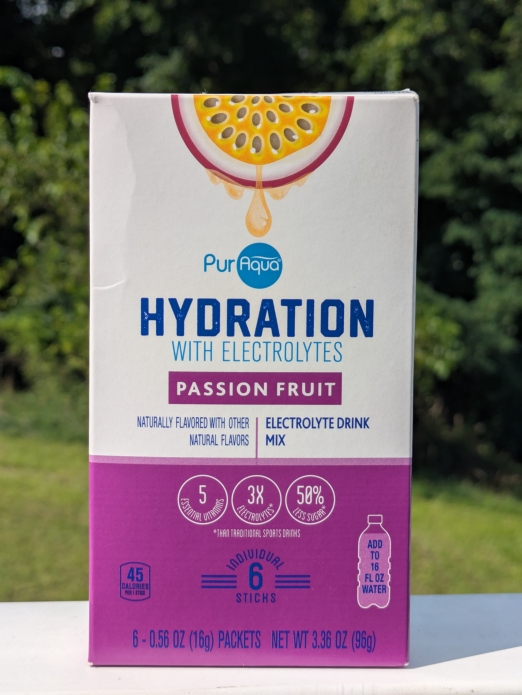 PurAqua Hydration with Electrolytes 3.36oz 6-Sticks (Passion Fruit)