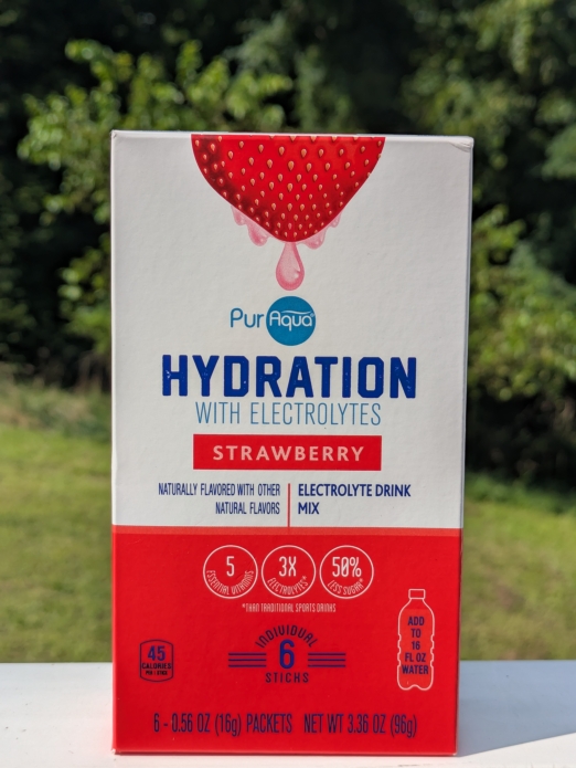 PurAqua Hydration with Electrolytes 3.36oz 6-Sticks (Strawberry)