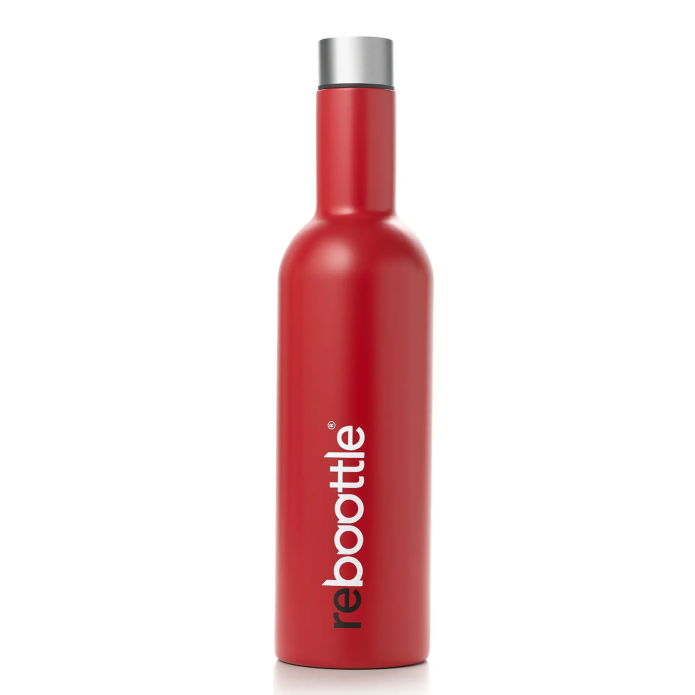 Reboottle Stainless Steel Wine Bottle 25oz (Red)