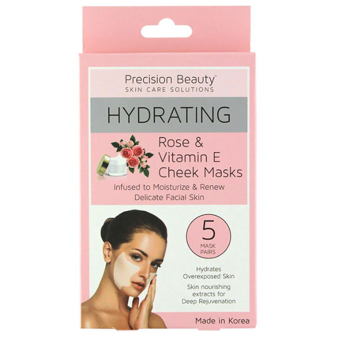Cheek Masks with Rose & Vitamin E 5PK (Hydrating)