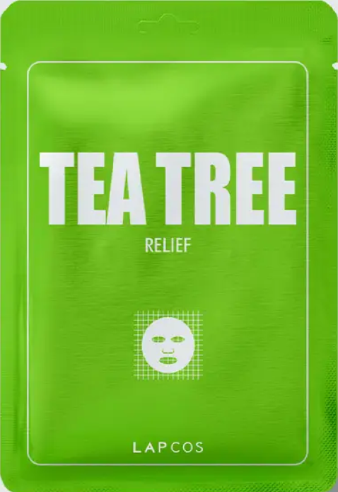 Derma Sheet TEA TREE Face Mask Lapcos 5pk (Relief)