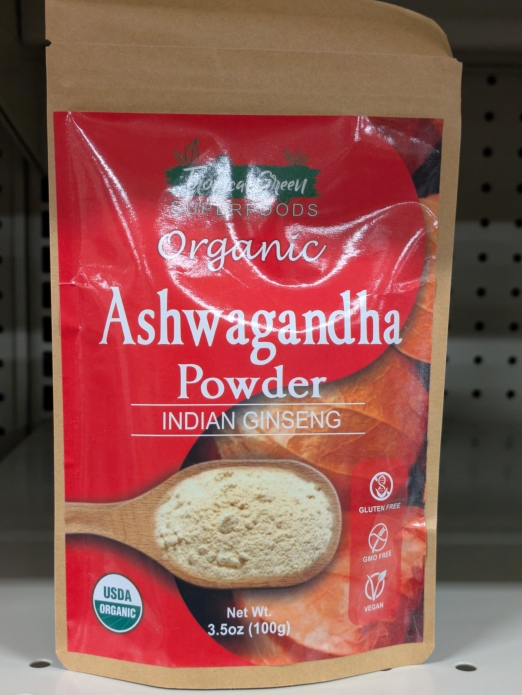 Tropical Greens Organic Ashwagandha Powder 3.5oz (Indian Ginseng)