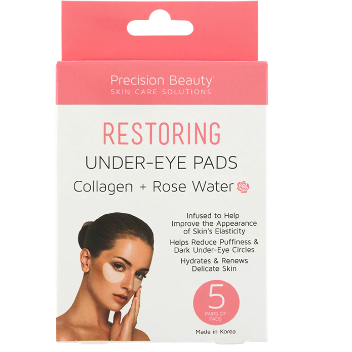 Precision Beauty Under-Eye Pad with Collagen and Rose 5pairs (Skin Restoration)