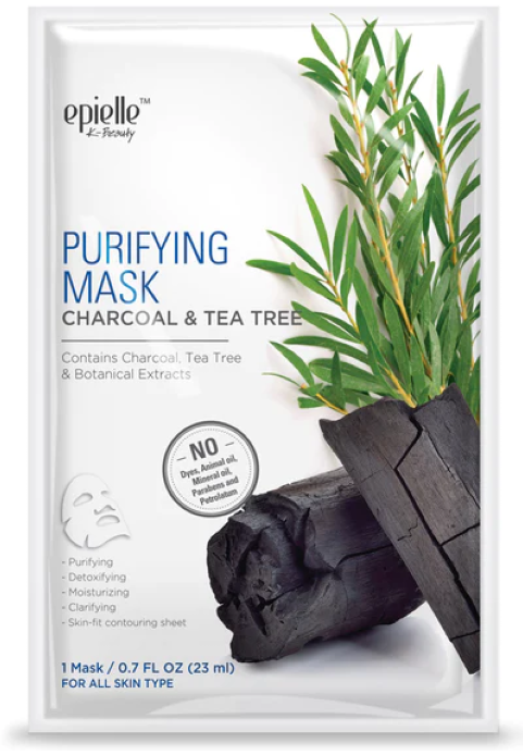 Charcoal & Tea Tree Facial Mask Epielle 5PK (Purifying)