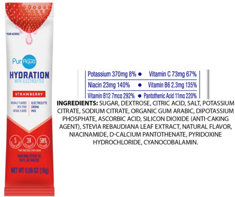 PurAqua Hydration Mix (Strawberry)